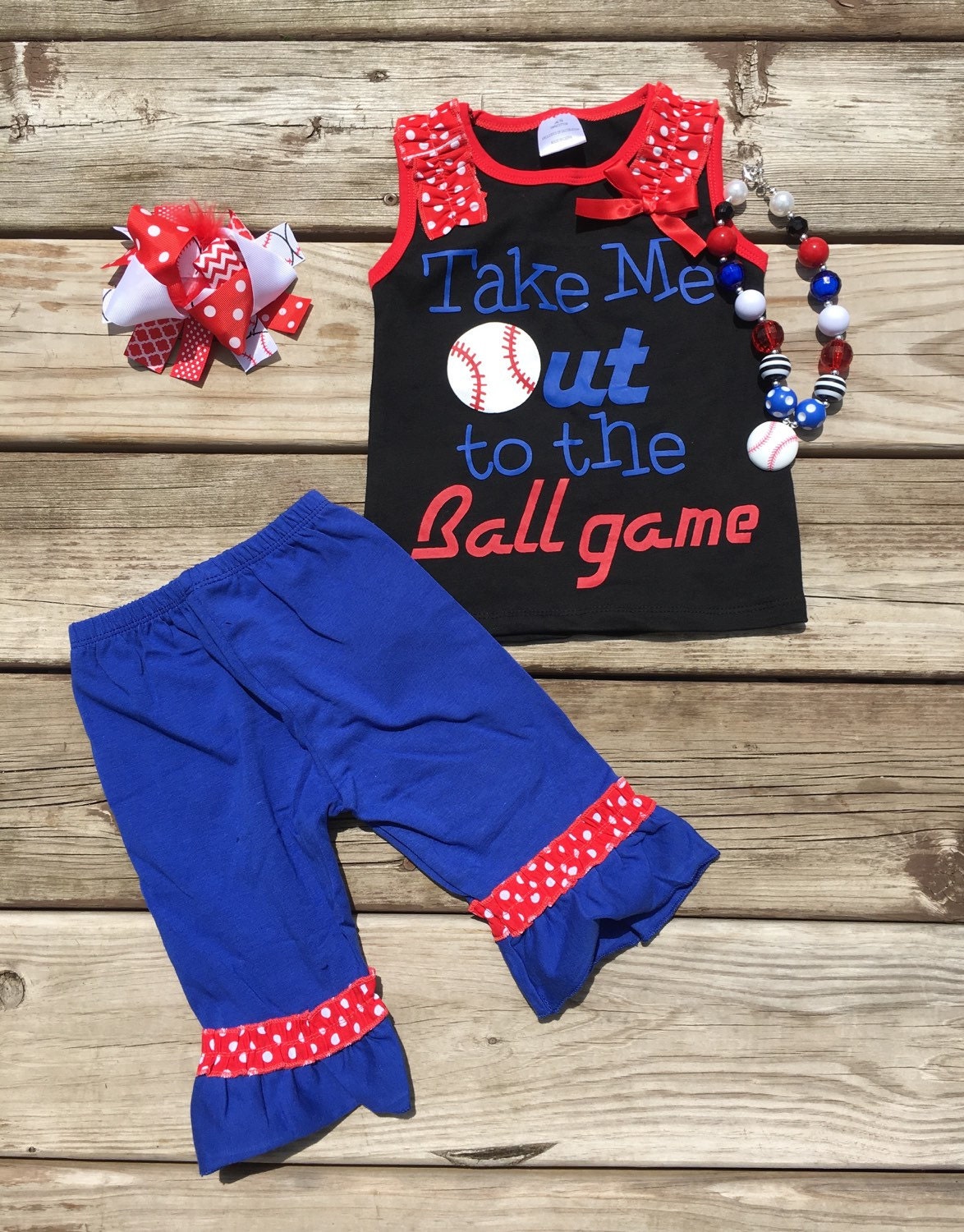 Girls Baseball Outfit Baby Girls Baseball by MyLittleObsessions1