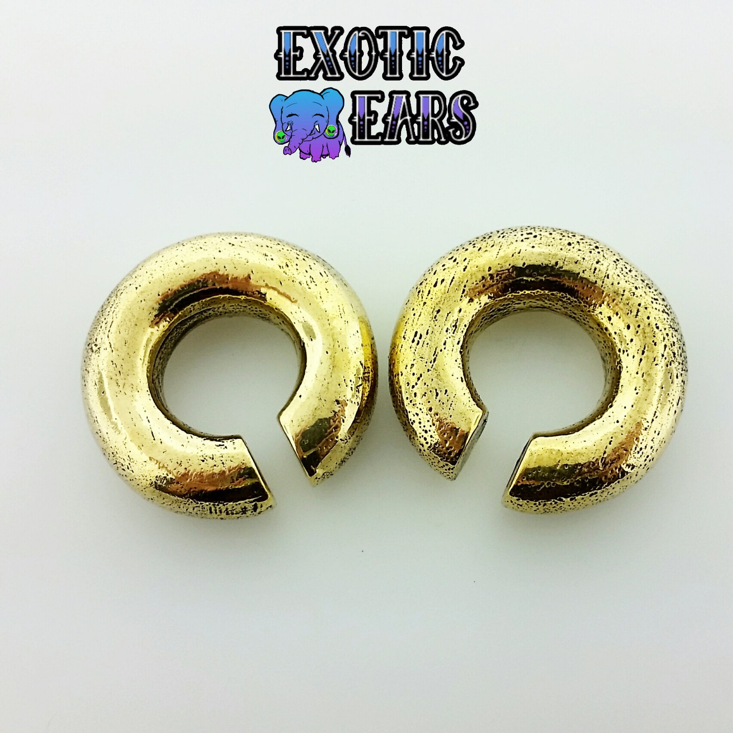 Brass ear weights ear weights stretching weights ear by ExoticEars