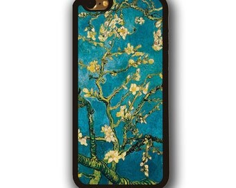 iPhone 7 Almond Blossoms van Gogh rubber case iPhone 6s case iPhone SE rubber case iPhone 5 case iPhone 5c case Samsung Galaxy S3 S4 case