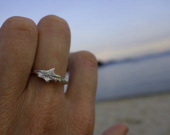 Great White Shark Ring - Ocean Jewellery by Sophie Jade Jewellery