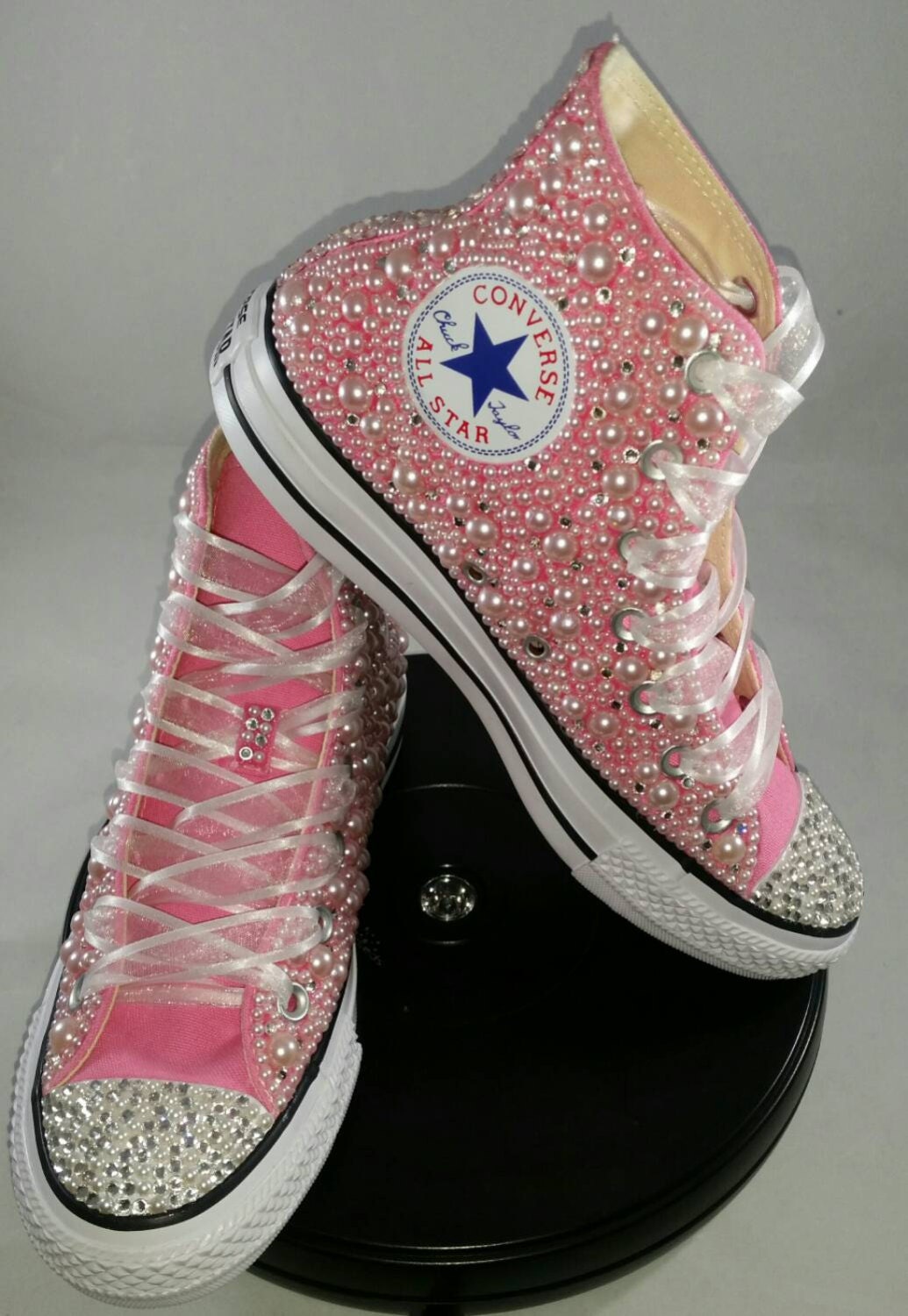 Bridal Converse Wedding Converse Bling & Pearls Custom