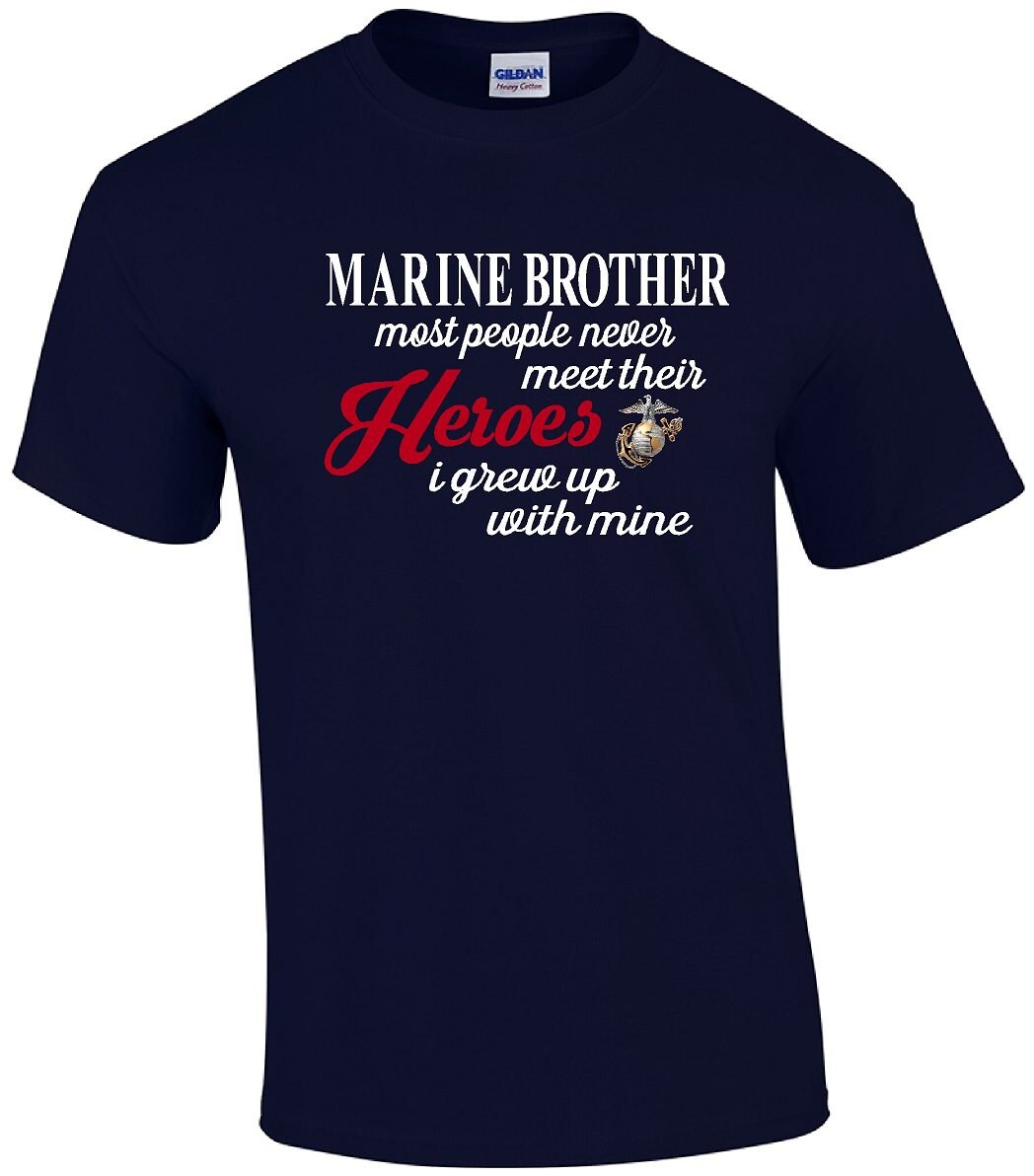 Marine Brother T-Shirt Military Brother Tee by OurTshirtShack