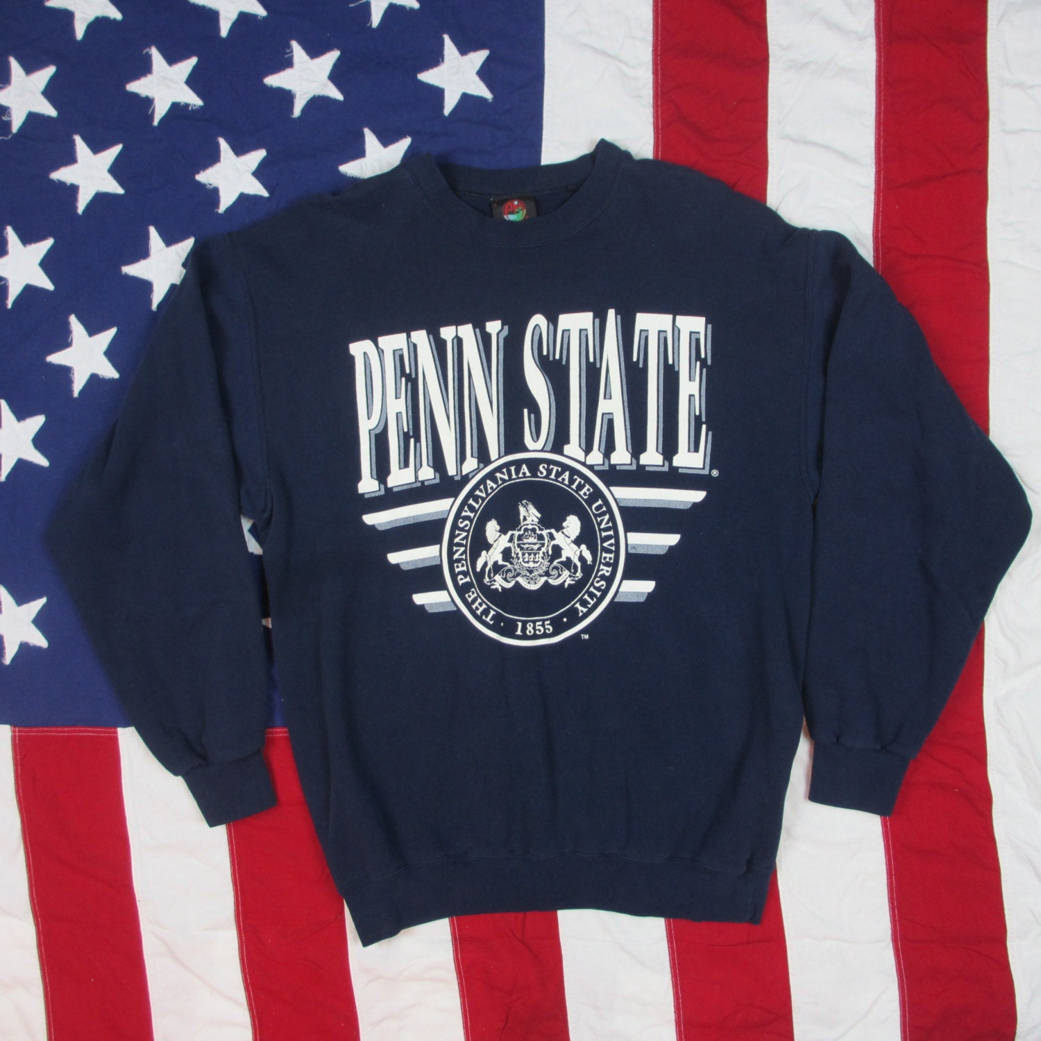 Vintage 1980's Penn State Crewneck Sweatshirt Large Made