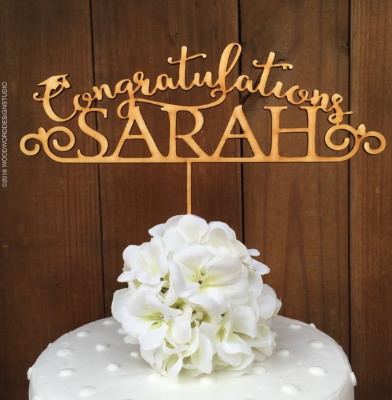 Graduation Cake Topper Personalized Cake Topper Custom