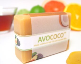 Citrus & Honey Soap, Honey Soap, Natural Soap, Homemade Soap, Coconut Milk Soap, Bar Soap, Essential Oil Soap