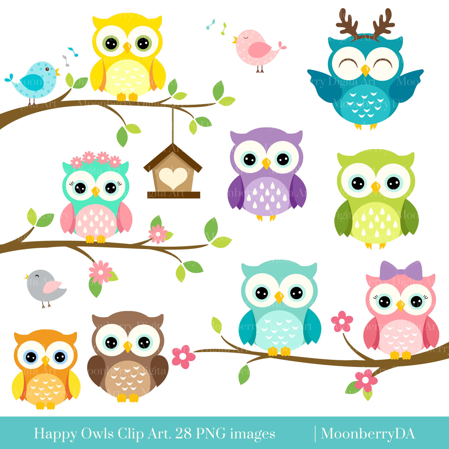 free birthday owl clip art - photo #33