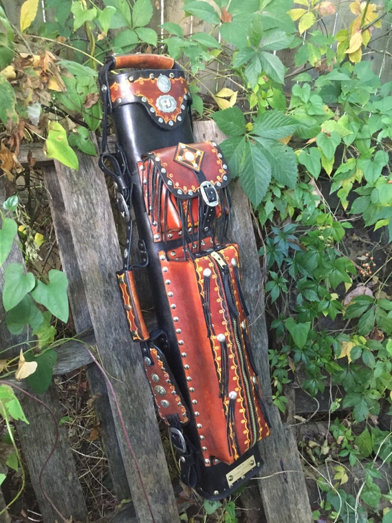 Items similar to Personalized Handmade Leather Pool Cue Case, Custom