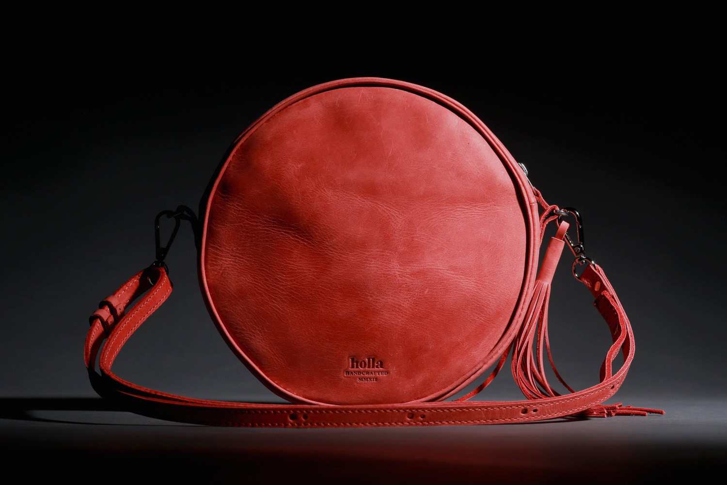 crossbody round bag