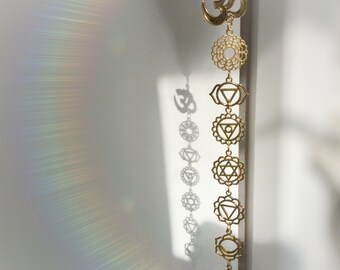 OM Chakra Crystal window hanger, your choice of crystal, meditation room, decoration