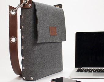 Laptop bag 13", Felt Laptop Bag, Laptop Satchel, Bags & Purses, Electronic cases, Laptop Bags