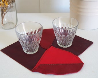 Unique Leather Placemats / Table Decoration / Christmas Decoration