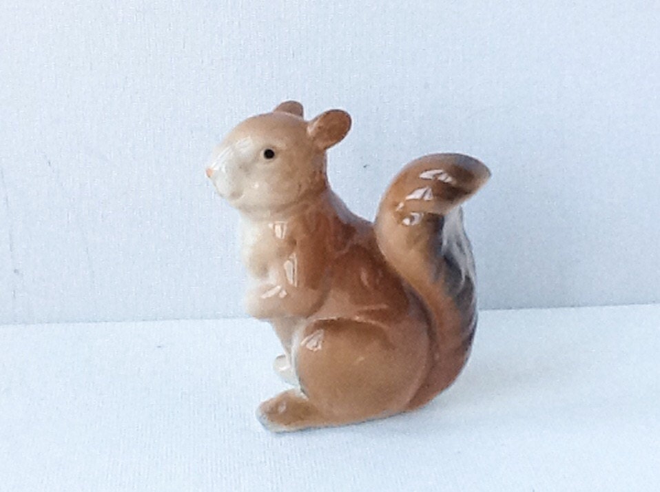 red squirrel figurine