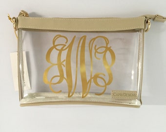 Stadium Approved Clear Cross Body Purse - Large
