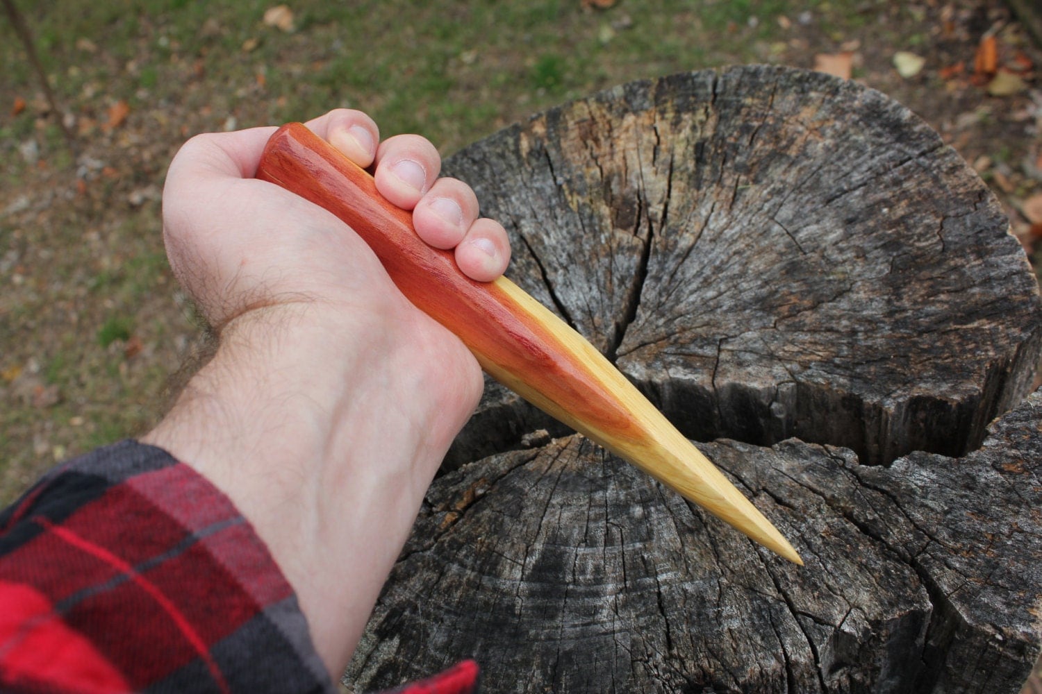 Hand carved Vampire Stake 8 by ZombieMall on Etsy