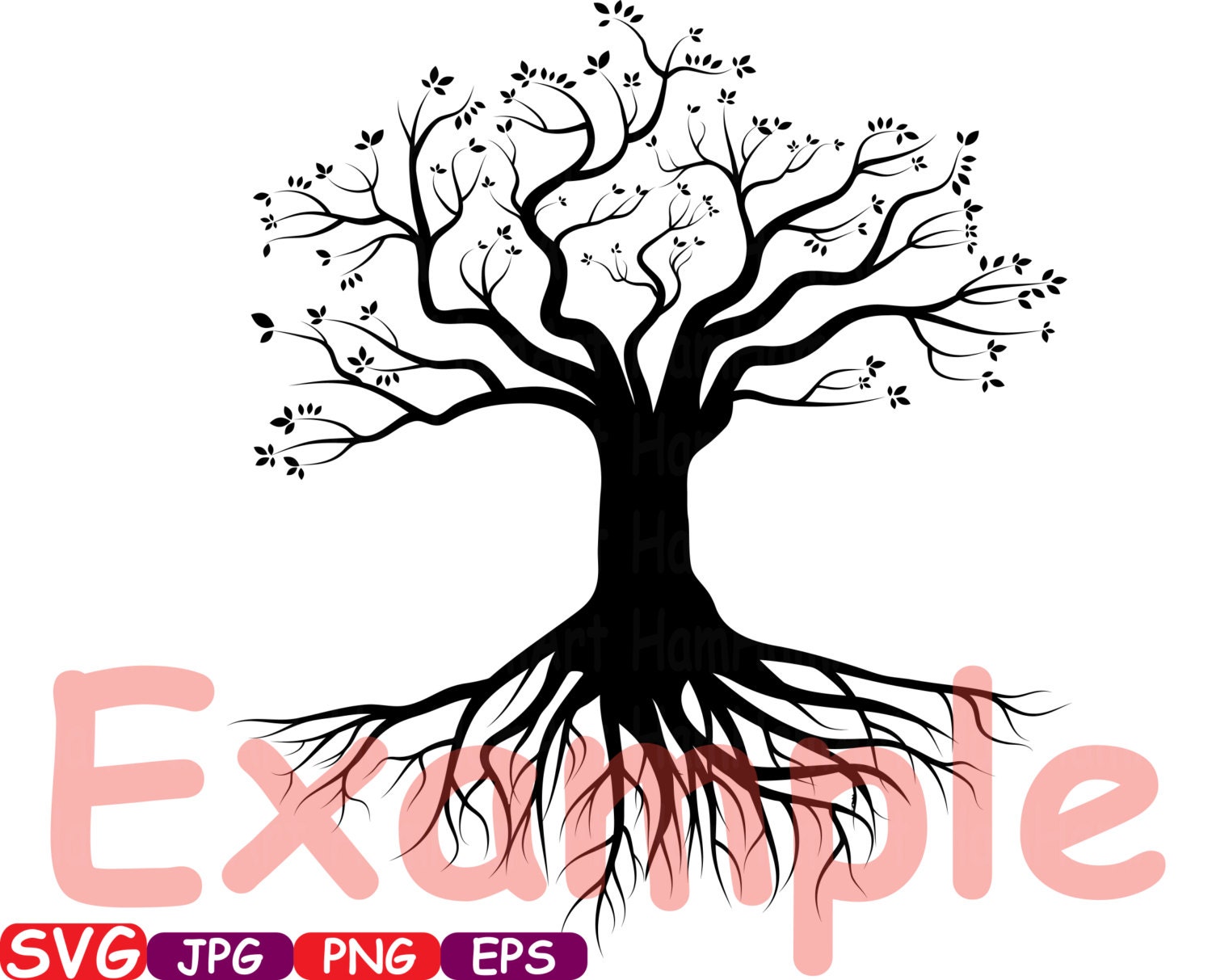Download Family tree Word Art 2 Cutting Files SVG Family Tree Deep