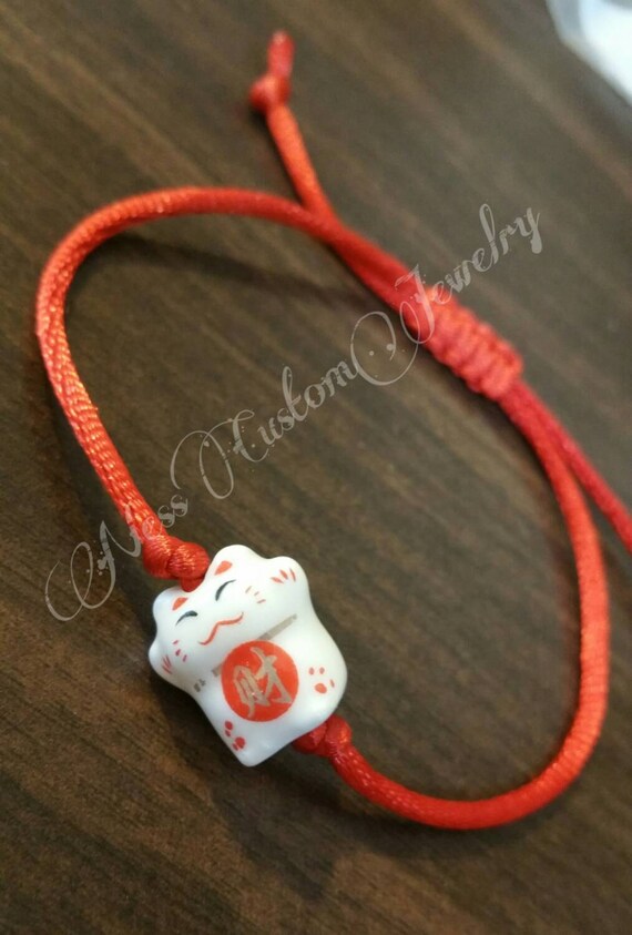 Manekineko String Bracelet Lucky Cat String Bracelet Cat