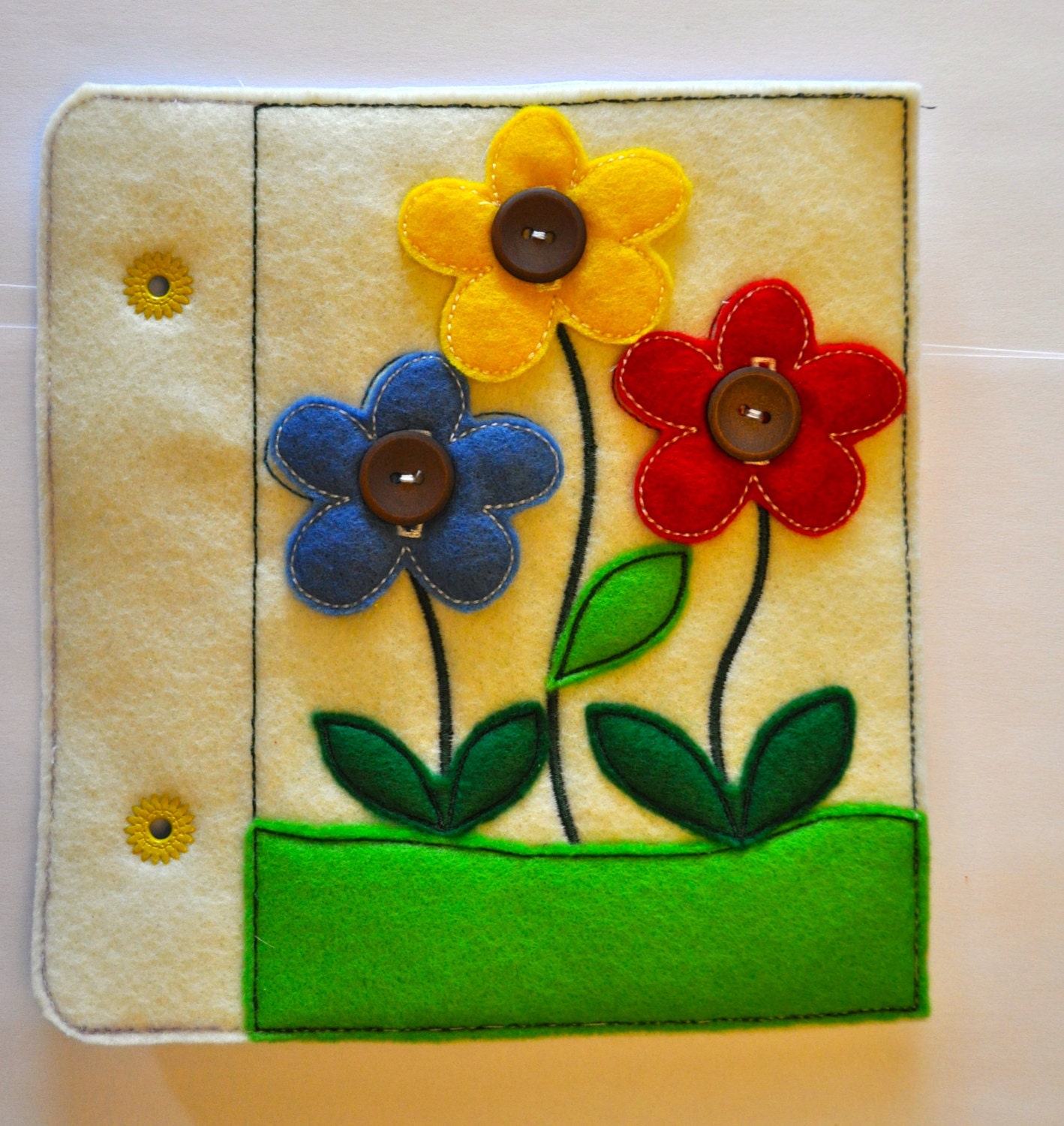 Kids Activity Book machine applique embroidery design by InaHoop