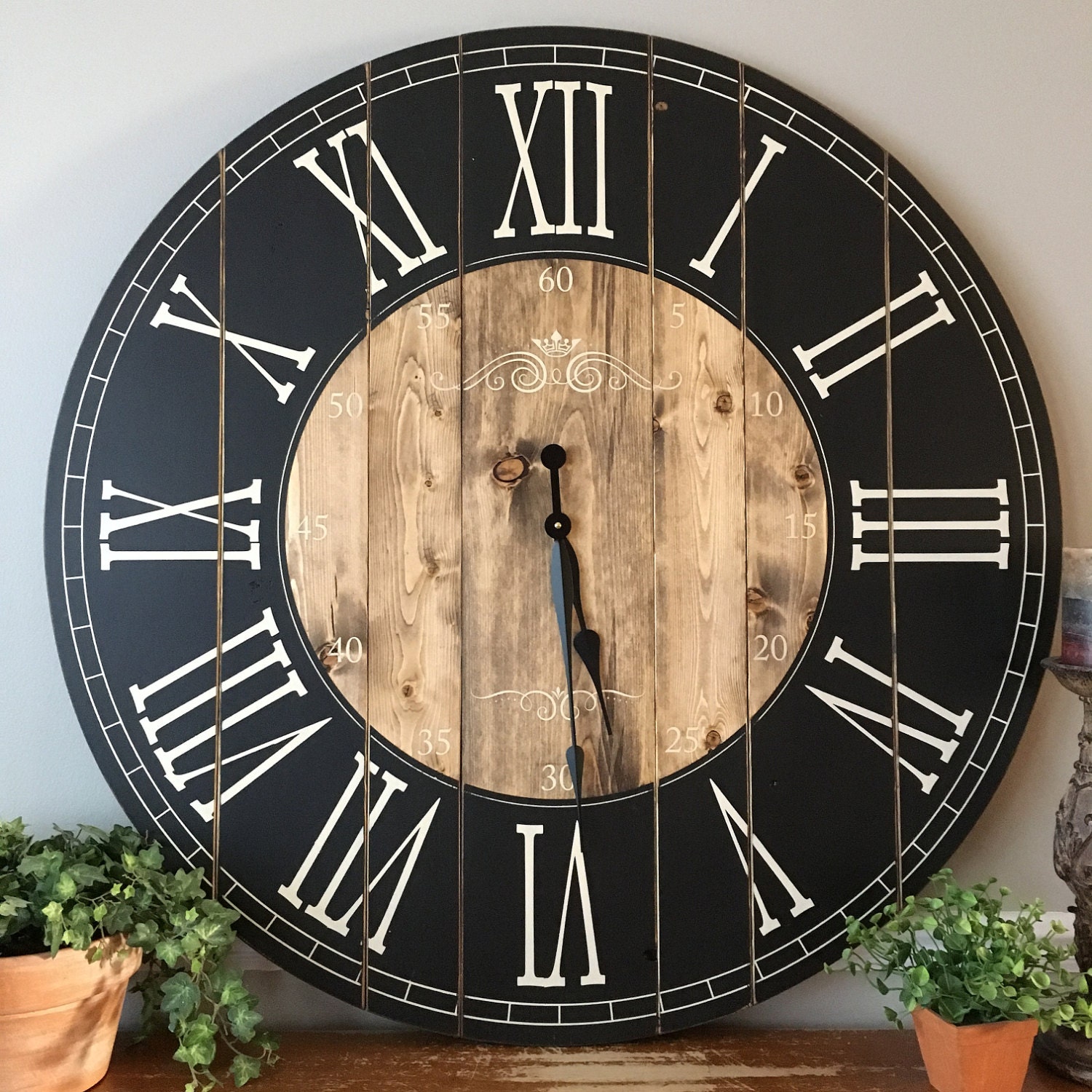 38 Inch Farmhouse Clock Rustic Wall Clock Large Wall Clock   Il Fullxfull.1092272343 Ax5e 