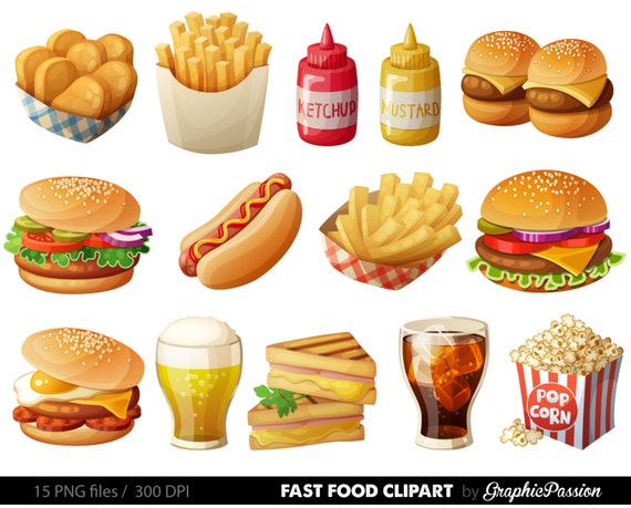 clipart of fast food - photo #17