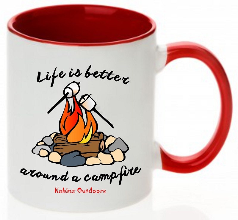 Camping Mug Camping Coffee Mugs Coffee Mugs Campfire Mugs