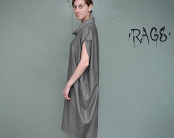 Loose Dress / Asymmetrical Dress / Extravagant Dress / Sleeveless Dress
