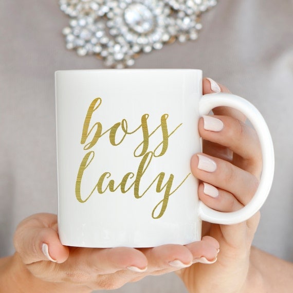 Gold Boss Lady Coffee Mug Coffee Mugs Boss Lady by sweetwaterdecor