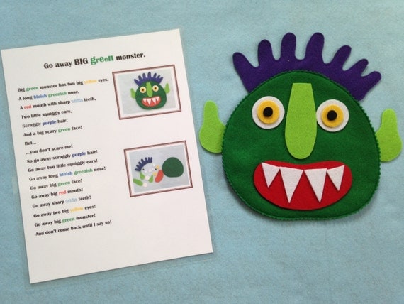 Go Away Big Green Monster Felt Activity Felt Story