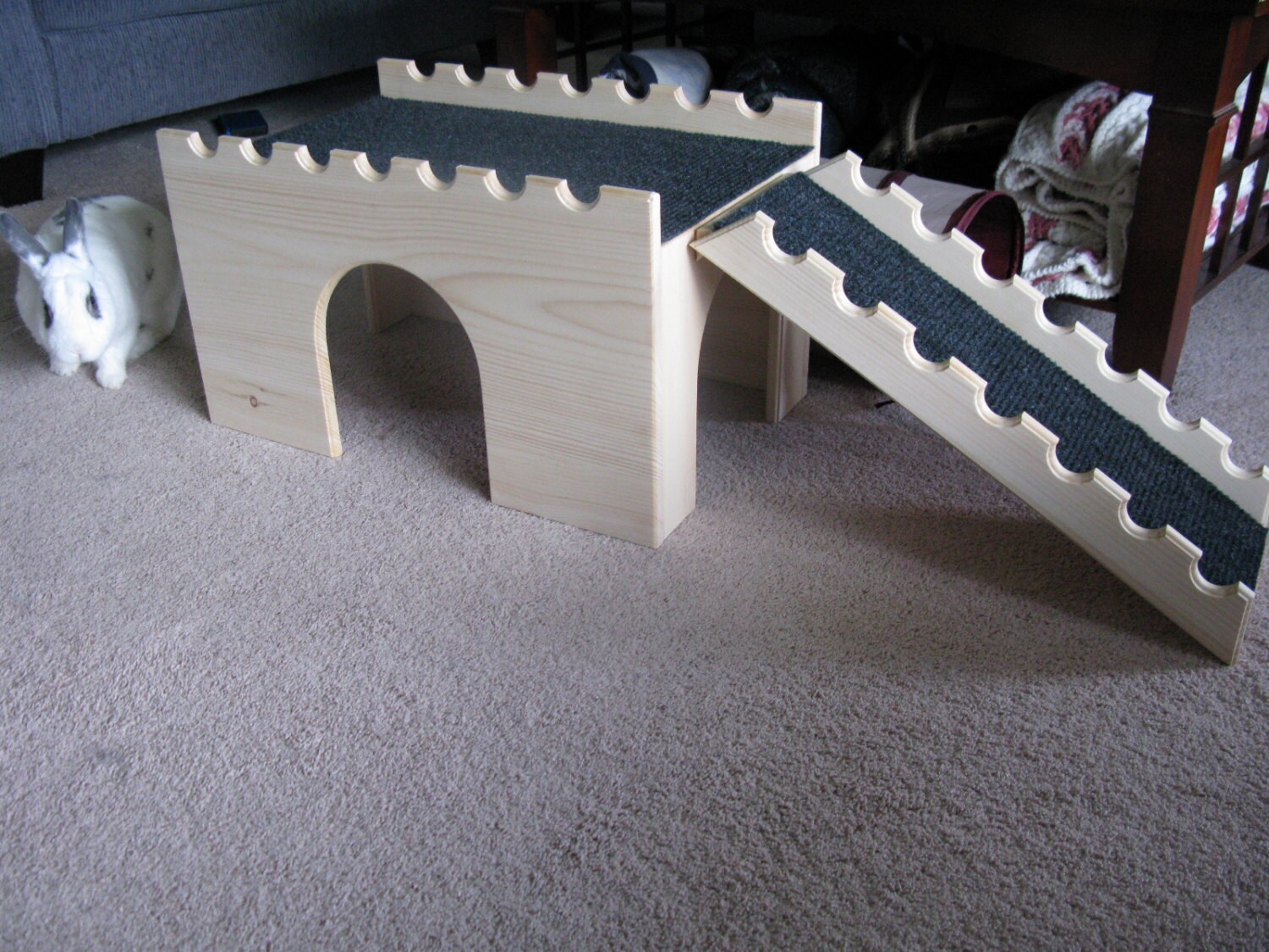 Bunny Fort and Ramp Half Circle design