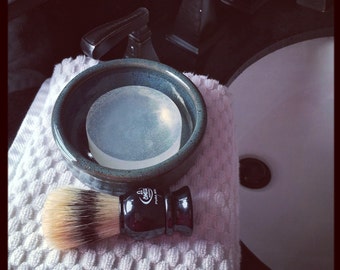 Men's Shaving Soap Set - Men's Gift Set. Shaving dish, brush, and soap.