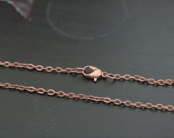 Antique Copper Vintage style necklace chain, pendant chain, Antique Copper chain, necklace chain, jewelry chain, necklace chain
