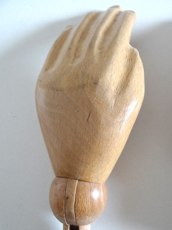 Vintage Wooden Mannequins Hands Mid Century Hand Dummies