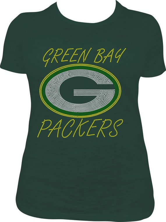 green bay packers rhinestone shirt