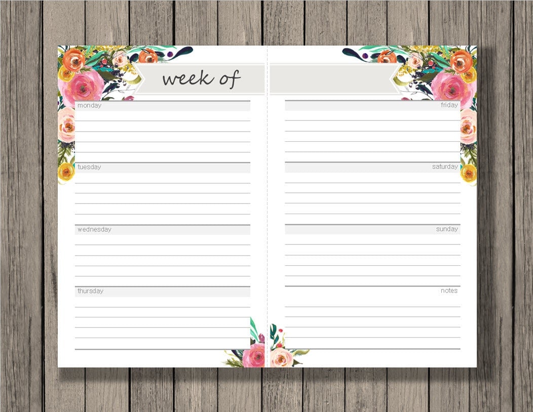 weekly calendar blank week sheets printable calendar