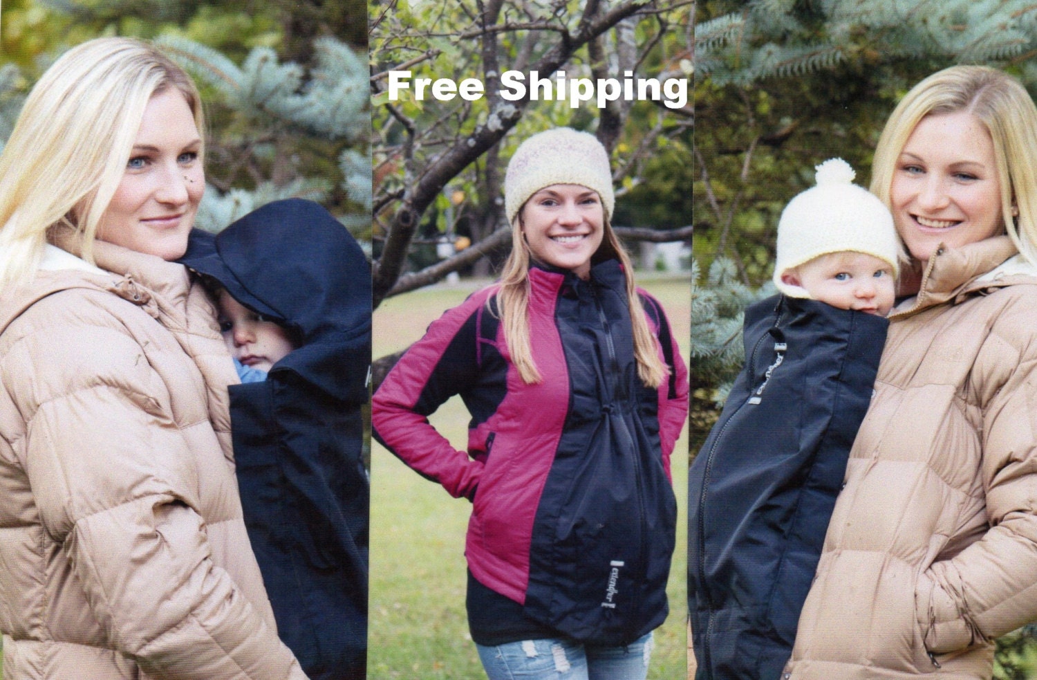 Maternity coat extender / babywearing cover and EASYON Hood