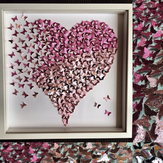 3d butterfly wall art butterfly heart butterfly canvas paper