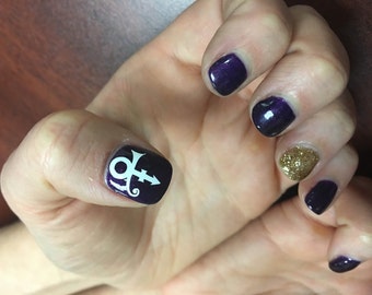 Prince nail decal set vinyl