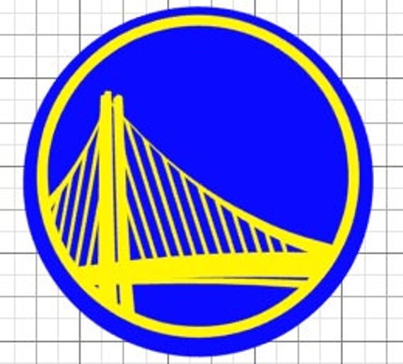 Golden State Warriors logo permanent vinyl by ApplingCreations