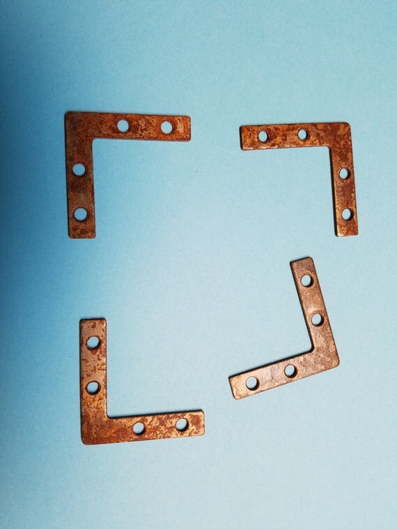 Rustic vintage weatherized corner bracket braces 3 x 3 by GNFStore