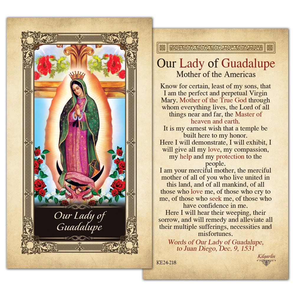 Our Lady of Guadalupe Mother of the by shopcatholiccompany on Etsy