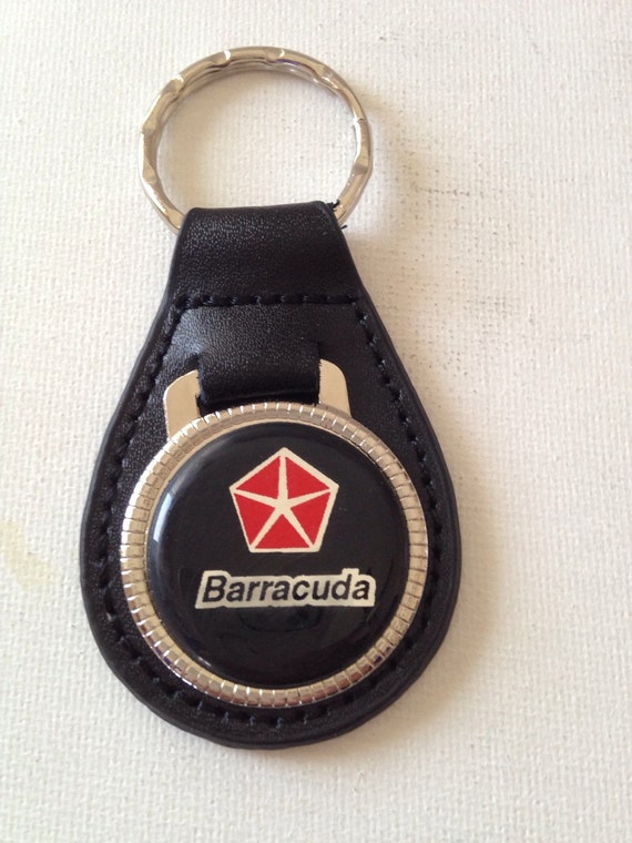 Plymouth Barracuda Keychain Genuine Leather Key Chain