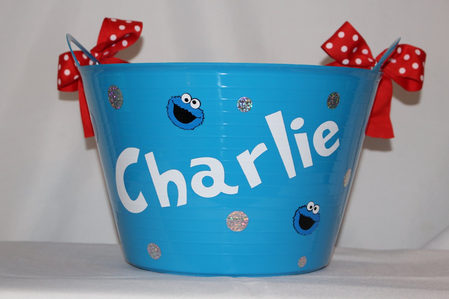 Elmo and Cookie Monster Easter basket Toy Basket Laundry