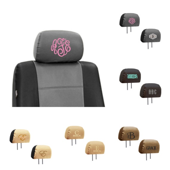 Set of 2 Personalized Embroidery PU Leather by MakeItPersonalized2