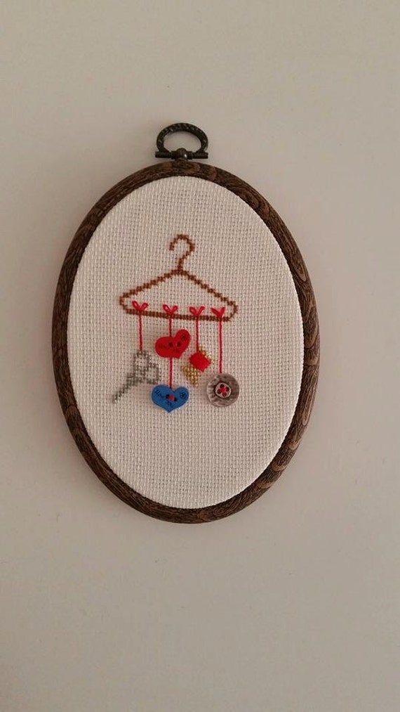 Cross Stitch Hoop Art Hoop Art Wall Decor Hanging Ornament