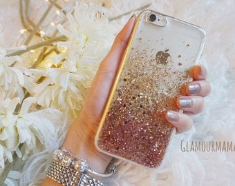 Rose Gold glitter phone case samsung galaxy s8 case samsung galaxy s8 plus case samsung galaxy s7 case samsung galaxy s7 edge case