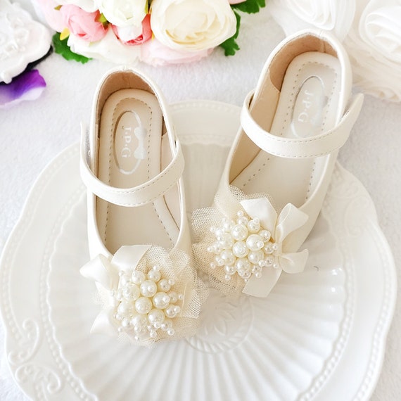 Off White Girls Shoes Toddler Flower Girl Shoes Youth Girl