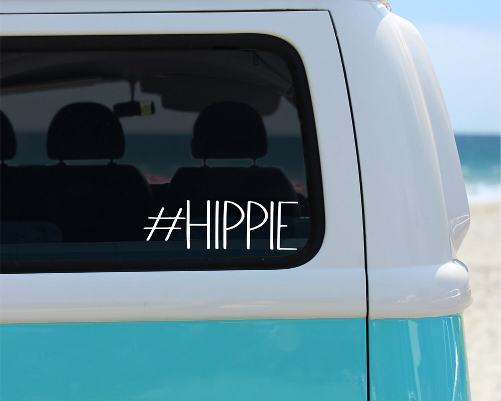 Hashtag Hippie Vinyl Decal Sticker Car Sticker Window
