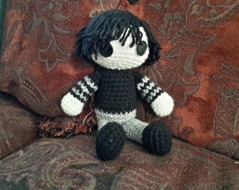 Adorable Gothic Male Amigurumi Doll