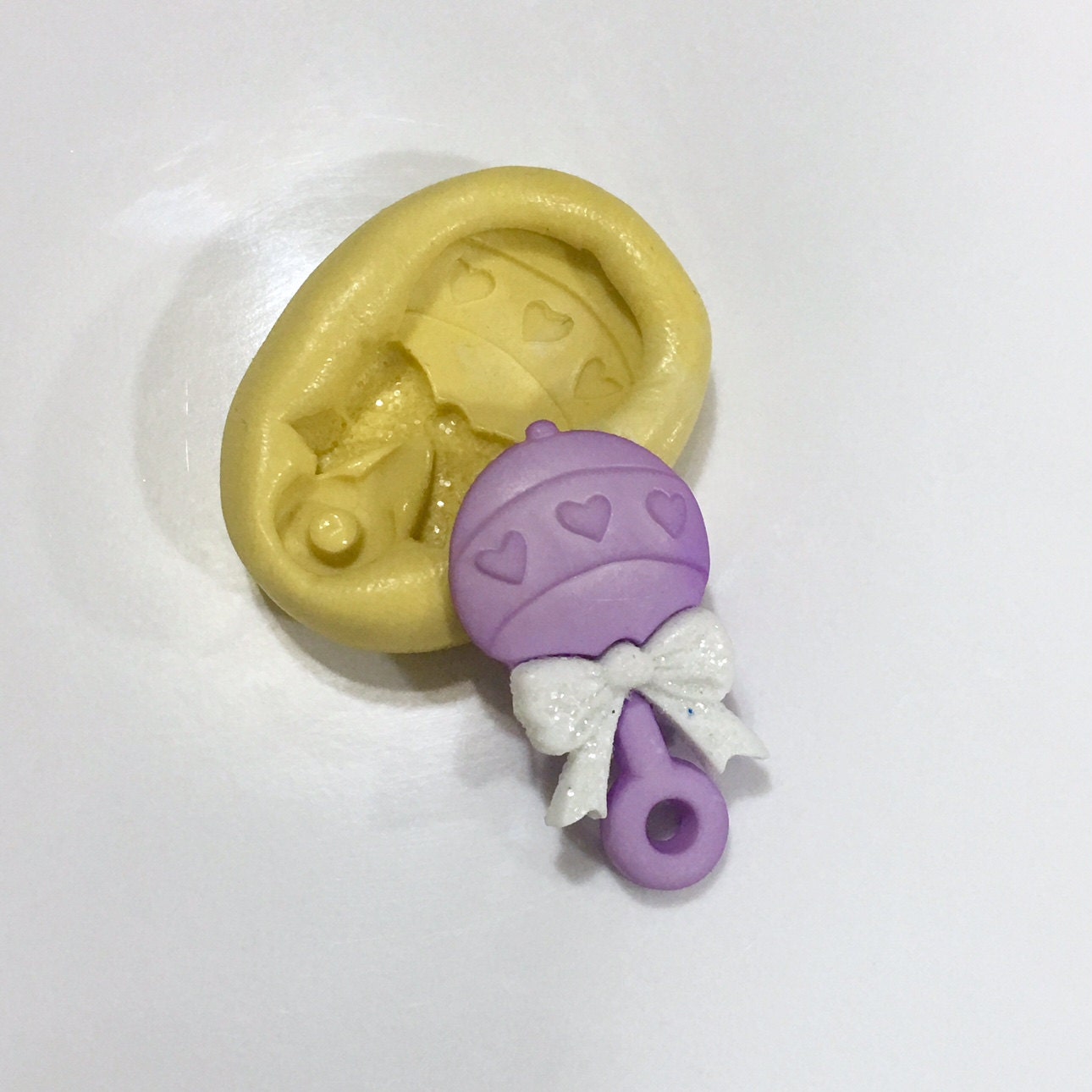 Baby Rattle Silicone Mold chocolate mold fondant mold food