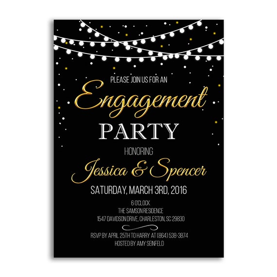 Engagement Party Invitation Templates 4