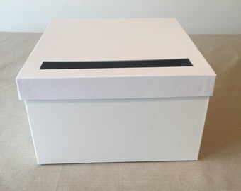 DIY White Deluxe Wedding Card Box 12 x 12 x 6